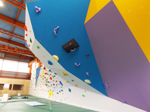 カラフルなクライミングウォール