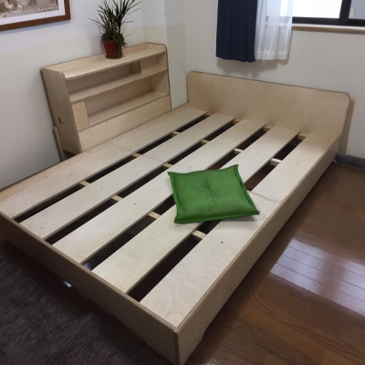 ベット台と本棚のセット